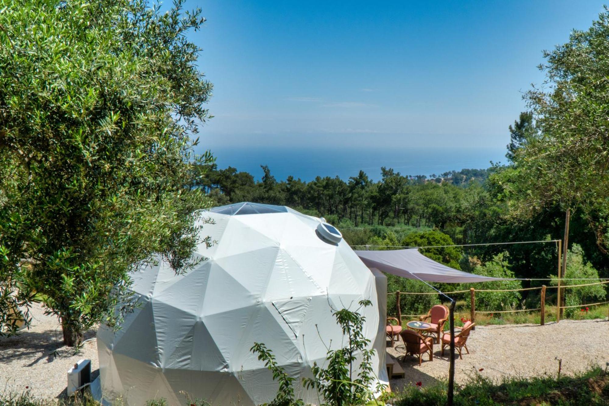 Luxury Dome Tents Ikaria Ap'Esso2 Raches  Esterno foto